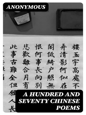 cover image of A Hundred and Seventy Chinese Poems